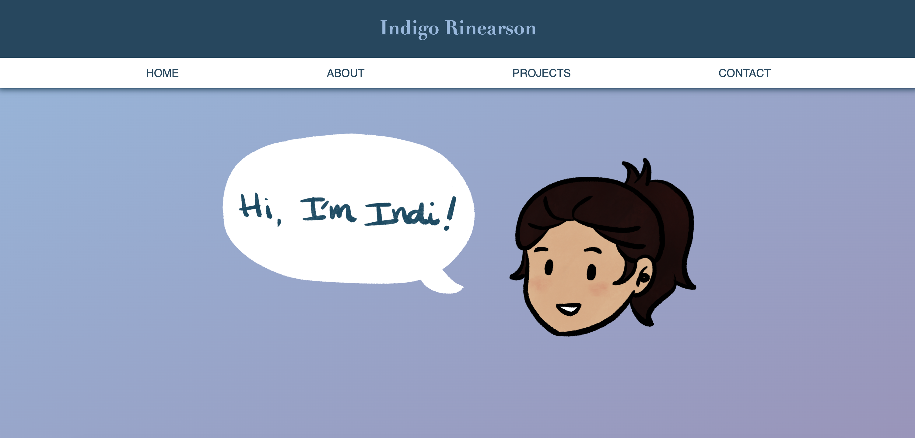 Screenshot of Portfolio v1